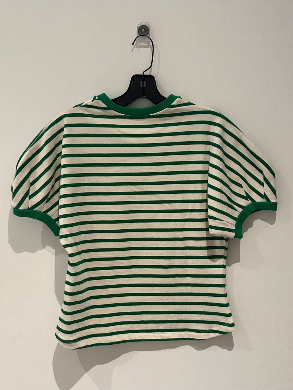 And You Green & White Striped Tee - Picture 2 of 6